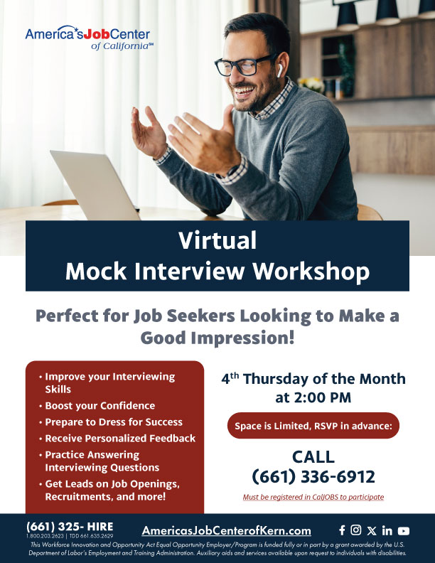 Mock Interview Virtual Workshop